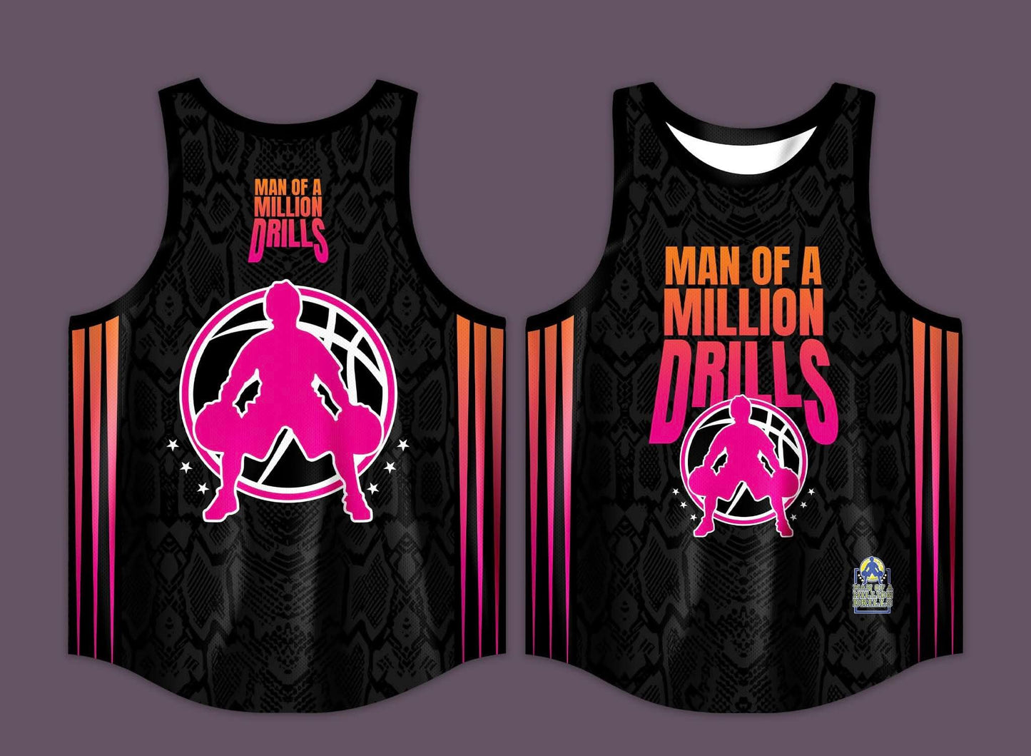 MOMD Black Pink Jersey (Snakeskin)